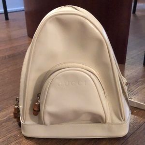 Gucci Crossbody Cream Backpack